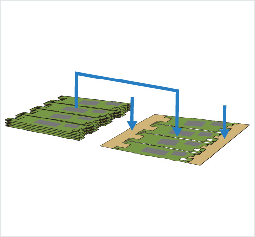 ［Image］PCB placer： HDI 基板用高精度框架排列机